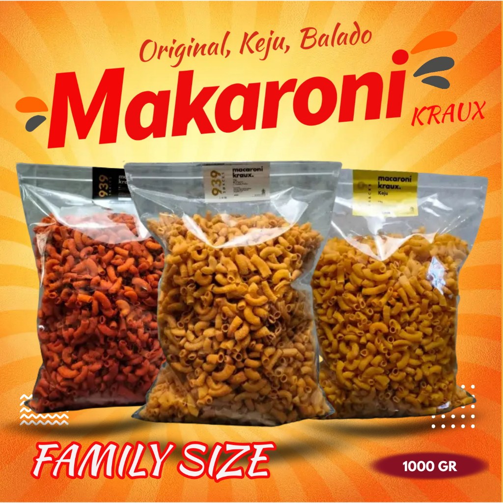 

Makaroni 1Kg Makroni Macaroni Pedas Renyah Kriuk Kraux