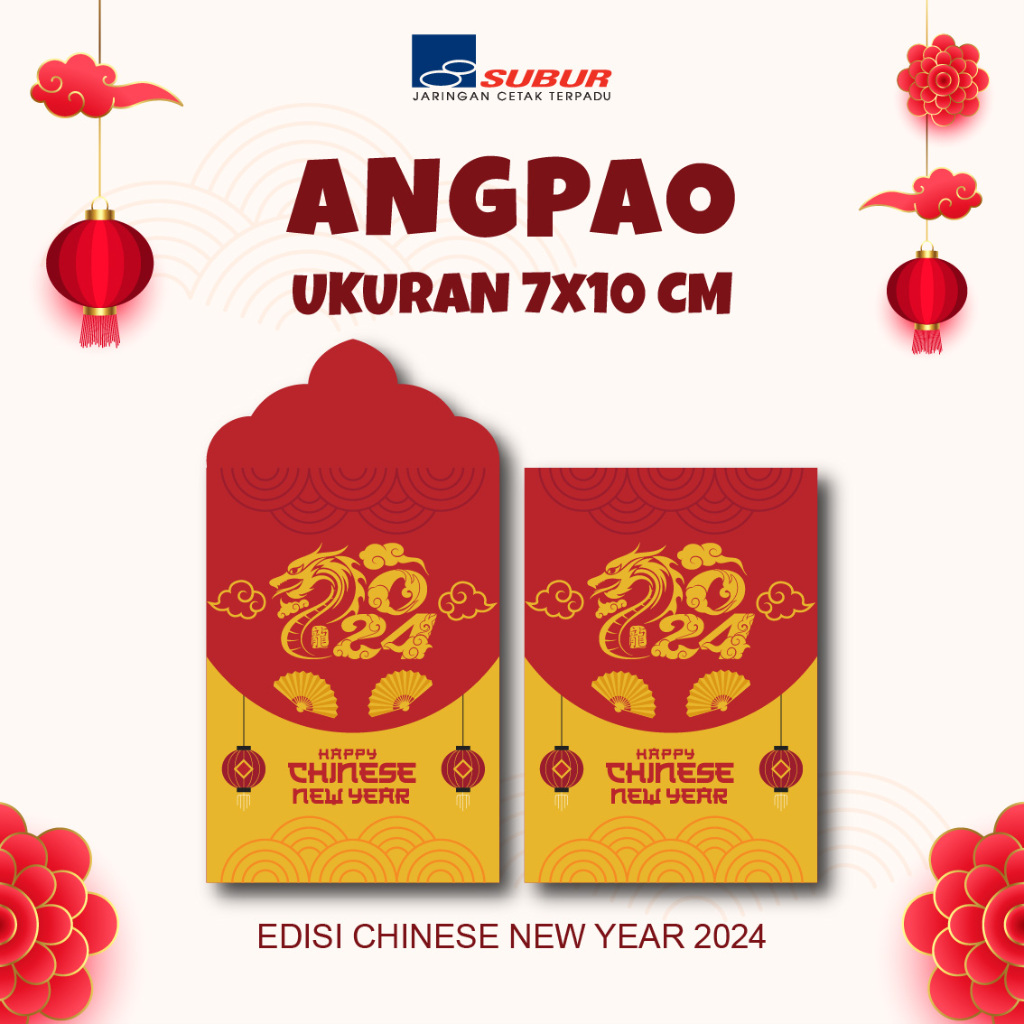 

Min order 12 pcs - amplop imlek tahun baru china chinese new year of dragon