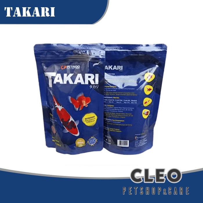 Pelet Takari 1Mm 100Gr Makanan Pakan Ikan Hias Kecil Koki Koi Manfish