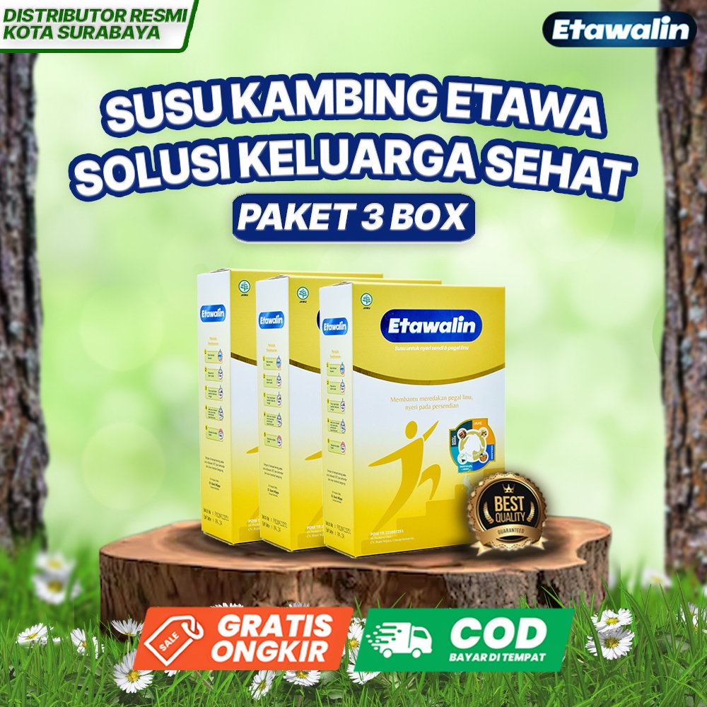 

Etawalin 3 Box 100% Original | Susu Kambing Etawa Solusi Keluarga Sehat Untuk Tulang dan Sendi Kuat