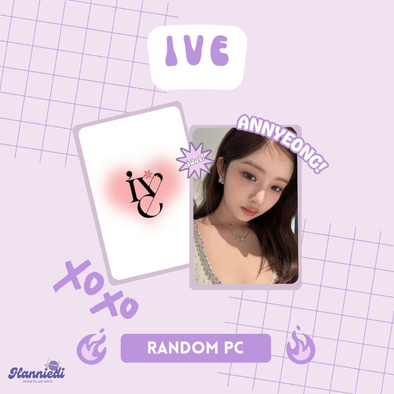 Unoff PHOTOCARD IVE member PC selca