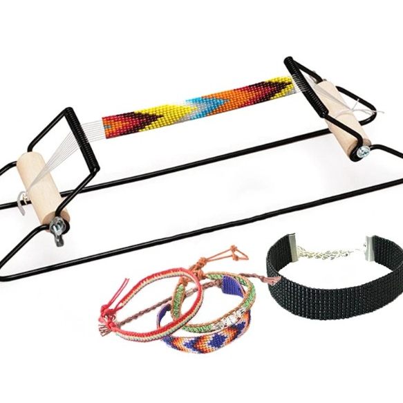 Alat Tenun Manik Gelang Kalung Aksesoris Perhiasan Handmade Kayu Alloy Kerajinan Tangan Handicraft D