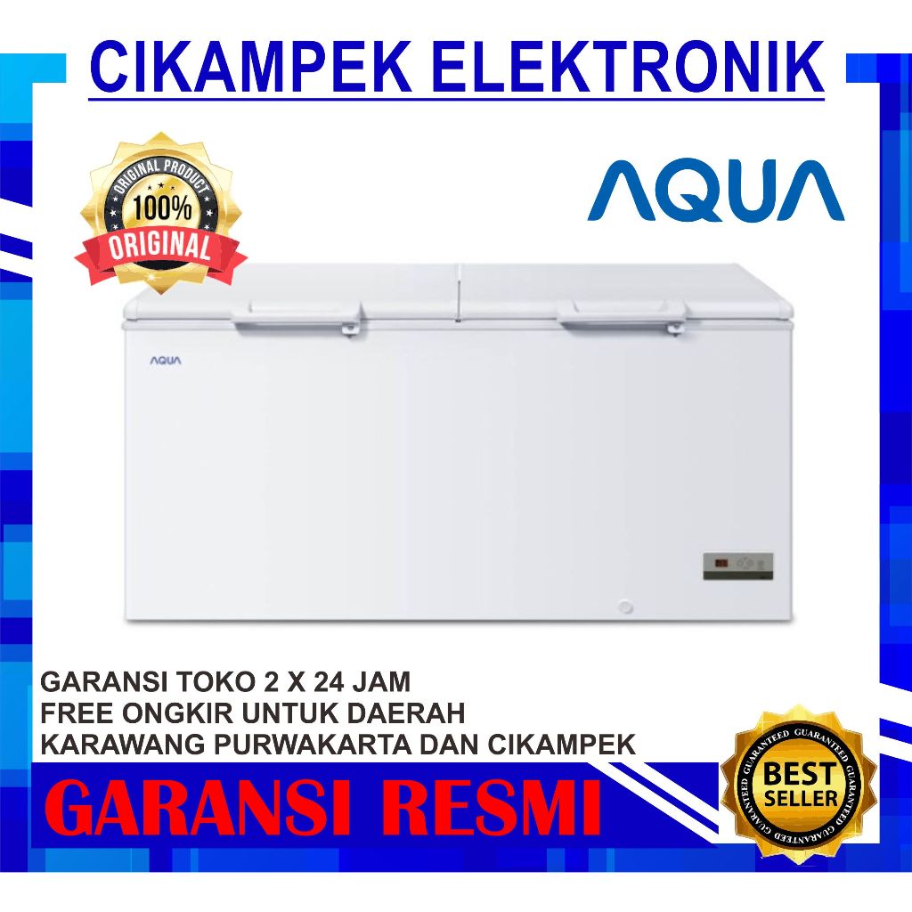 CHEST FREEZER BOX AQUA AQF-550EC TERBARU AQF 550EC