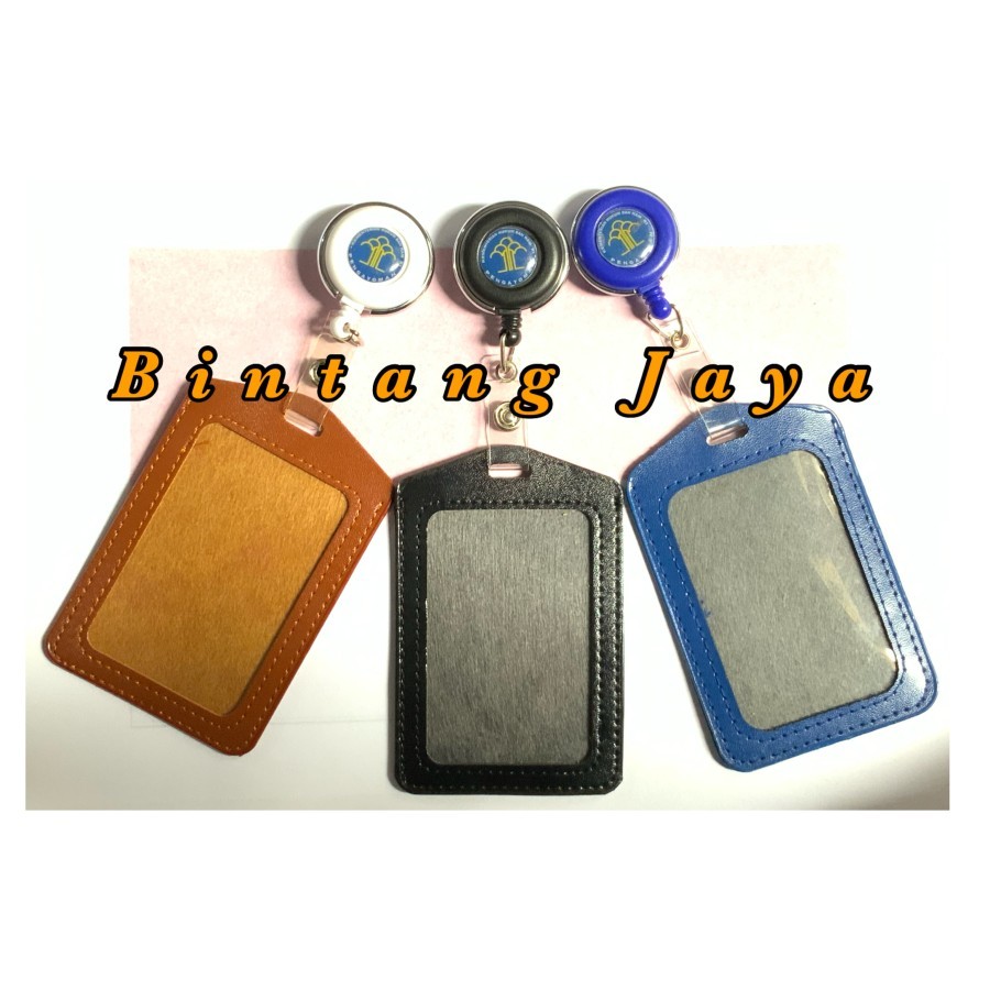 

Name Tag / ID Card Kulit Kalep Plus Yoyo Putar Logo Kemenkumham