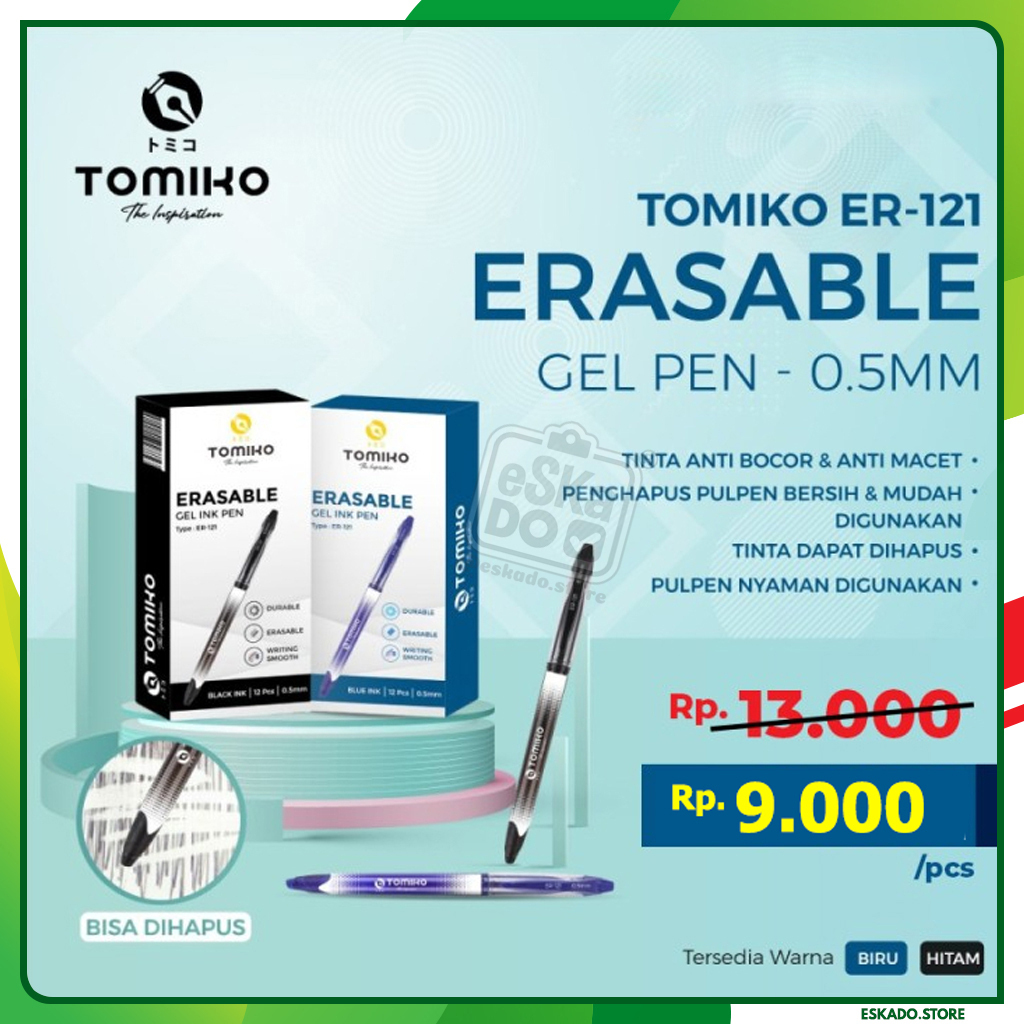 

Pulpen TOMIKO ERASABLE ER-121 0.5mm