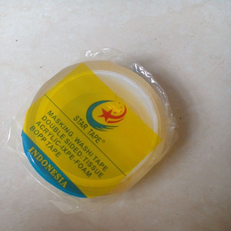 

Nano Double Tape / Double Tape / Selotip Isolasi Bening Multifungsi