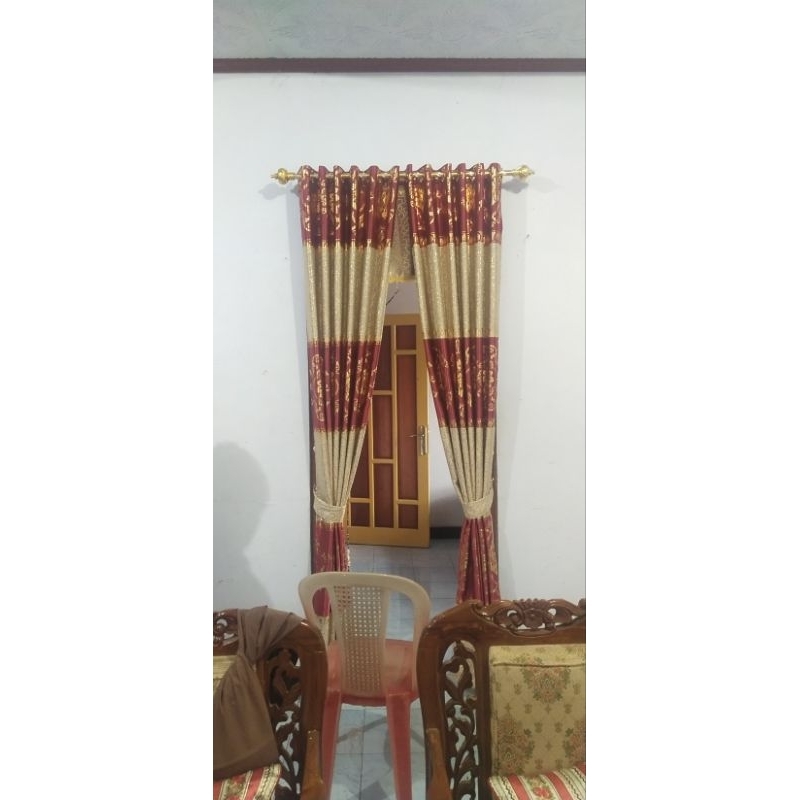 GORDEN BLUDRU PRINS EMAS MERAH GOLD TEBAL HALUS MEWAH