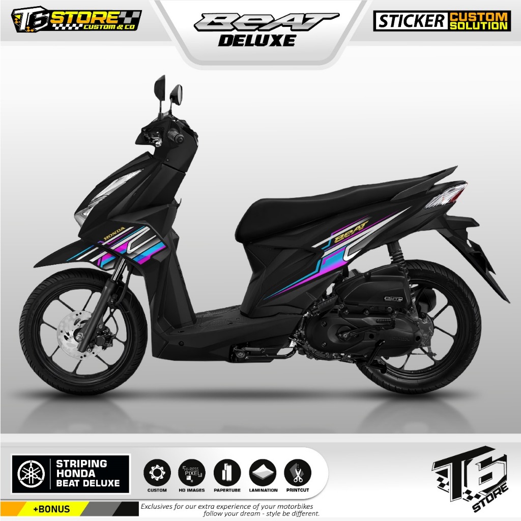 STIKER MOTOR Striping Beat Deluxe - Stiker Motor Honda Beat Street/ Honda beat new DELUXE 2020 2021 