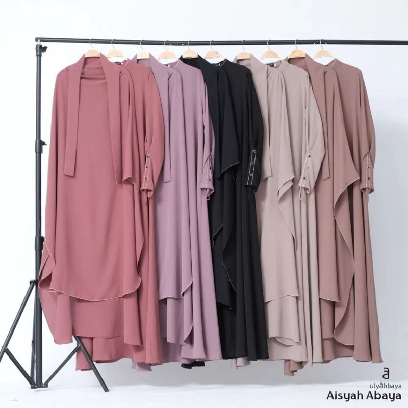 [ULYA HIJAB] Gamis Abaya Premium “Aisyah Abaya” By Ulya Hijab