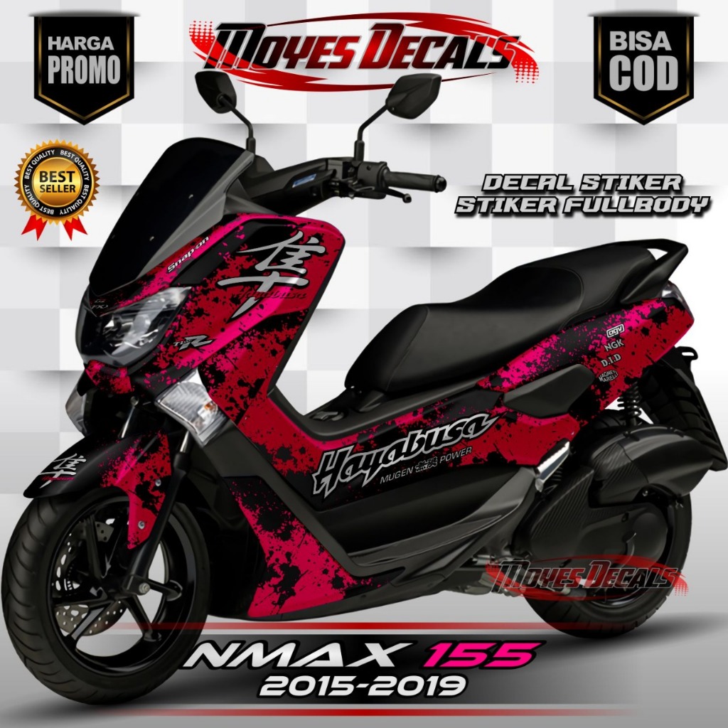 Decal Stiker Fullbody Yamaha NMAX OLD 2015-2019 Motif Hayabusa