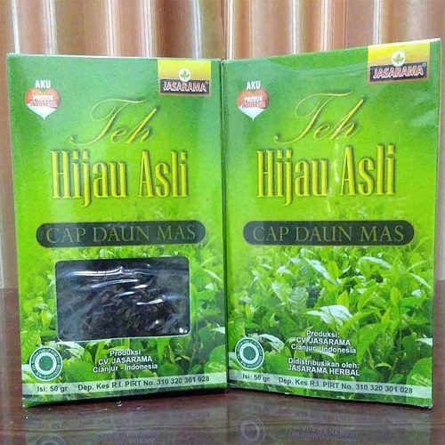 

TEH HIJAU ASLI CAP DAUN MAS