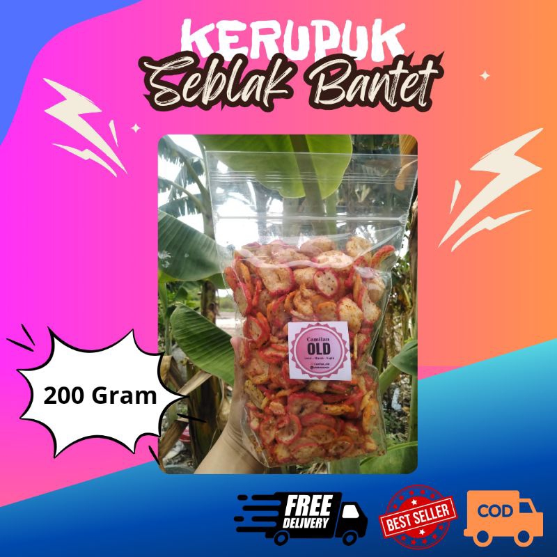 

Kerupuk Seblak Bantet Kemasan 150 Gram dan 200 Gram / Camilan Pedas