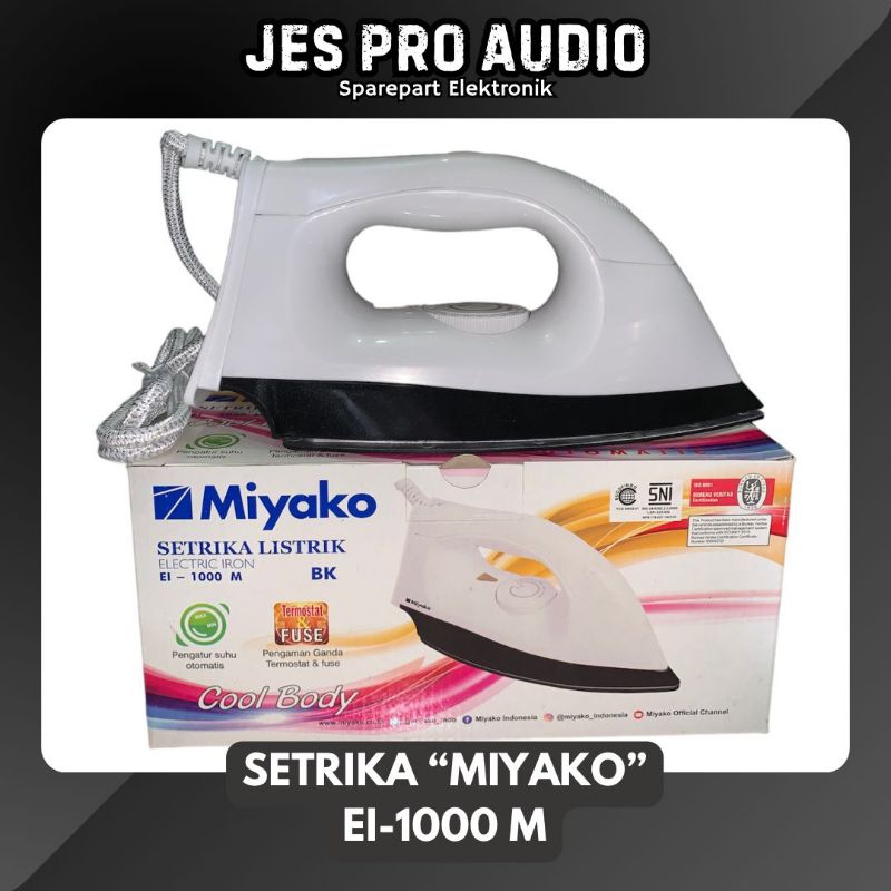 MIYAKO SETRIKA EI 1000 M / SETRIKA MURAH MIYAKO EI-1000M / SETRIKA MIYAKO ORIGINAL EI1000M