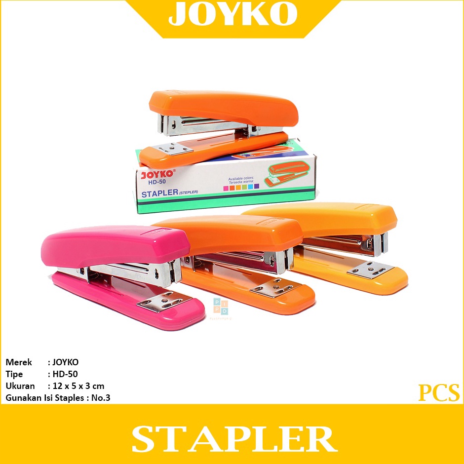 

Terkini JOYKO Stapler Staples Besar HD 5 Berwarna Pcs