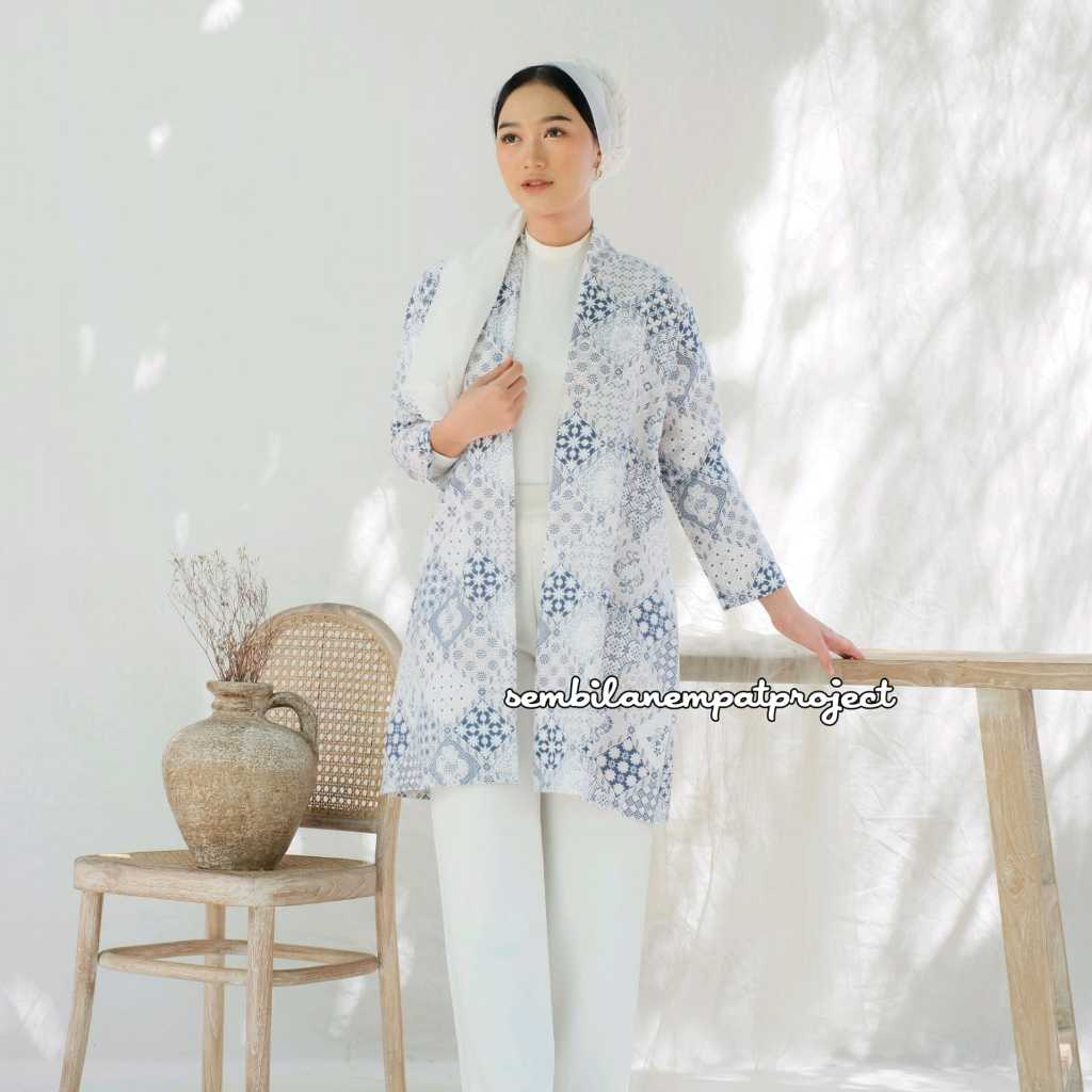 INDANA LONG OUTER/ OUTER BATIK WANITA/CARDIGAN BATIK / ATASAN BATIK