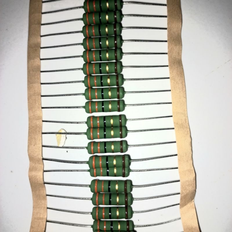 resistor R 33OHM original japan ori asli oren oren hitam 2W oren 33 OHM hitam 33R emas 2watt standar