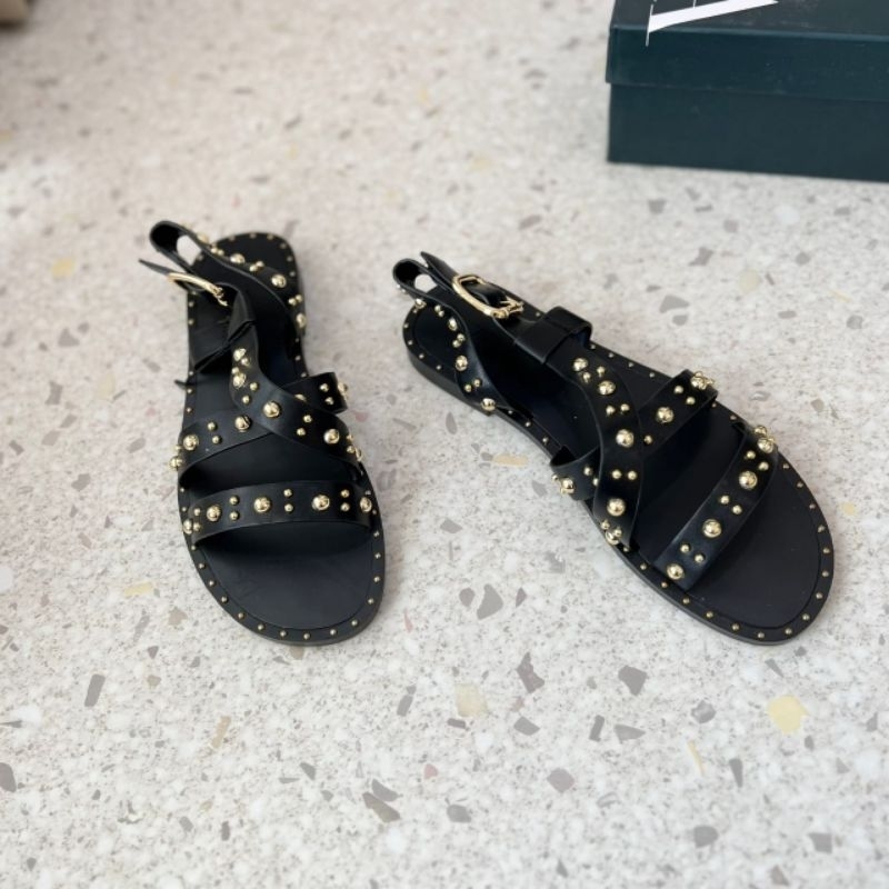 PROMO SALE Sepatu sandal zara flat hitam