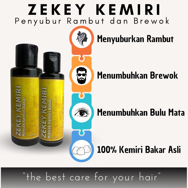 Minyak Kemiri Bakar Original 100% Minyak Kemiri ASLI Minyak Kemiri Murni Penumbuh Rambut Alis Kumis 
