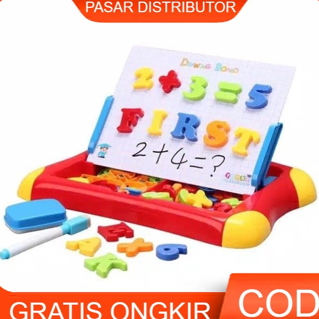 

Terlaris Mainan Edukasi Drawing Board Magnetic Learning Case 2 in 1 Papan Tulis Papan Tulis Magnet Papan Tulis Papan Tulis Anak