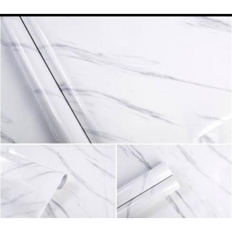 Wallpaper Dinding 60Cm Motif Marmer Glossy