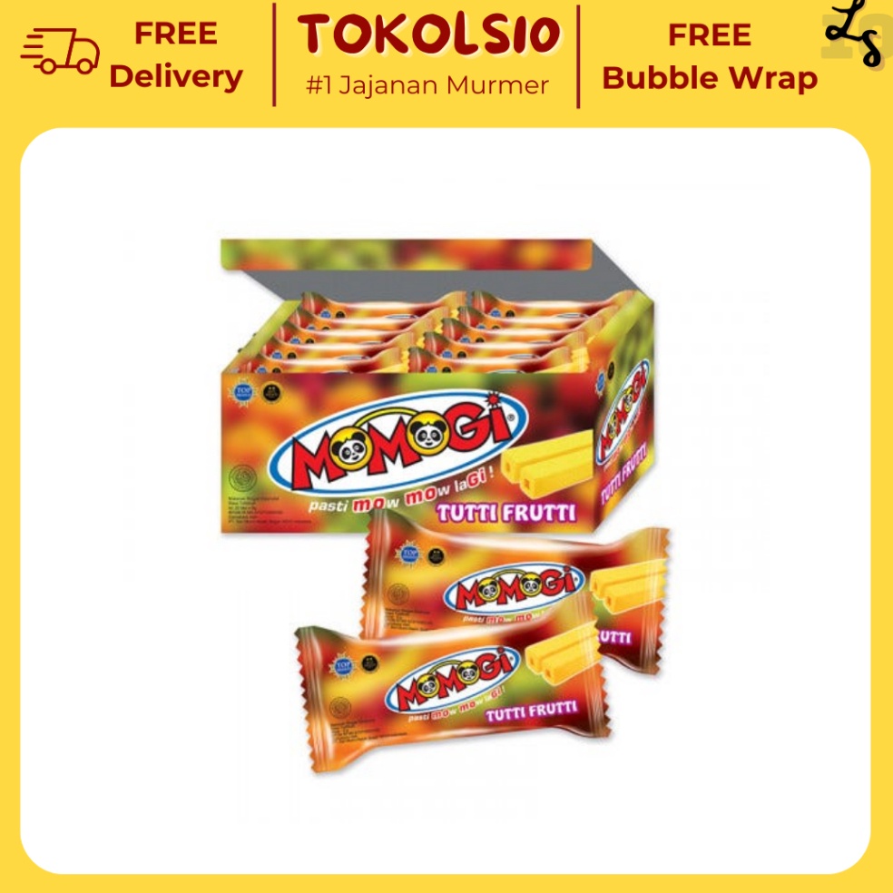 

MURAH LEBAY MOMOGI CoklatJagung BakarKejuTutti Fruitti Isi 2pcs 5gr