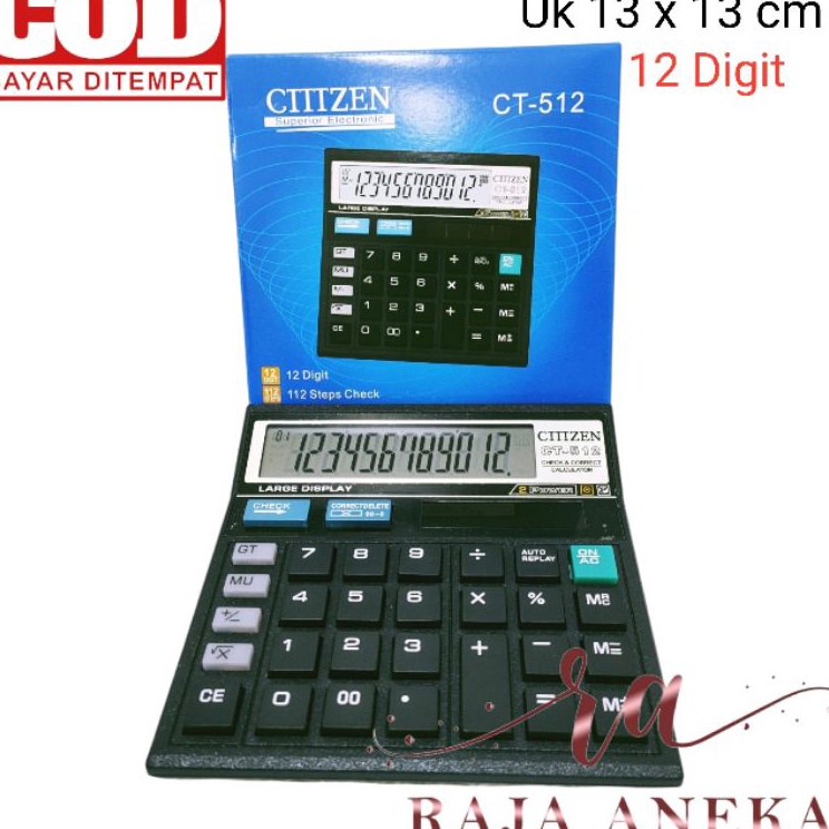 

Kalkulator Calculator CLTHZEN CT512 12Dit Mirip Citizen 512 GITHZEN WARNA WARNI