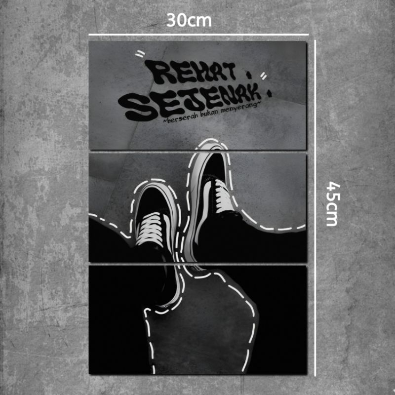Poster dinding motivasi Hiasan kamar aesthetic 1 set - Pajangan