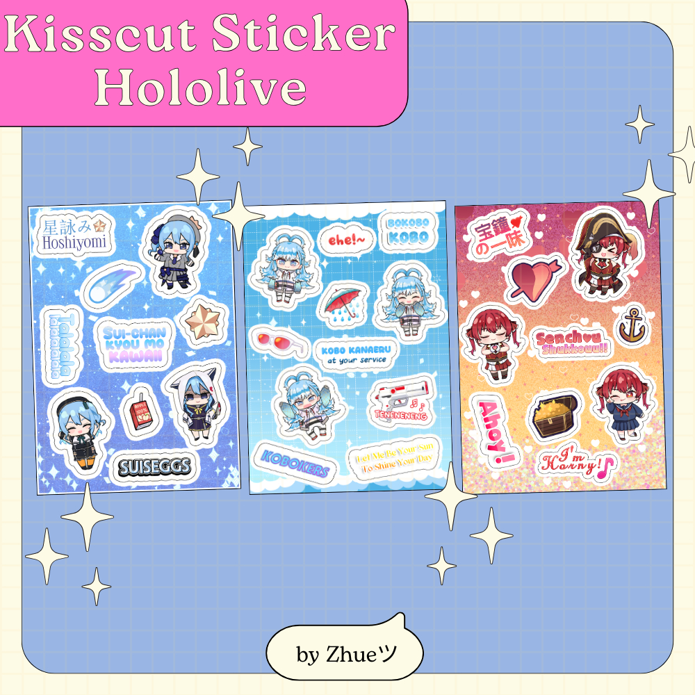 [Zhuetsu] Hololive Sticker Kisscut