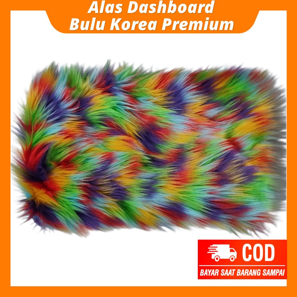 Karpet Bulu Dashboard Mobil 40x150cm Warna Luxury Green Alas Dasbor Untuk Hiasan Aksesoris | Bulu Mo