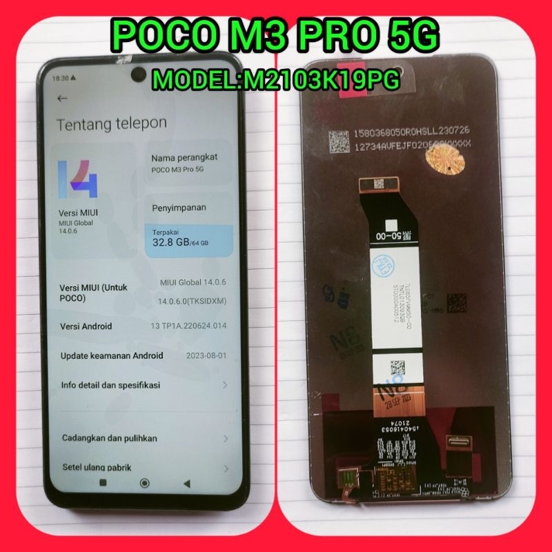 Lcd Touchsreen Ts Fulset Poco M3 PRO 5G Seri Hp M2103K19PG
