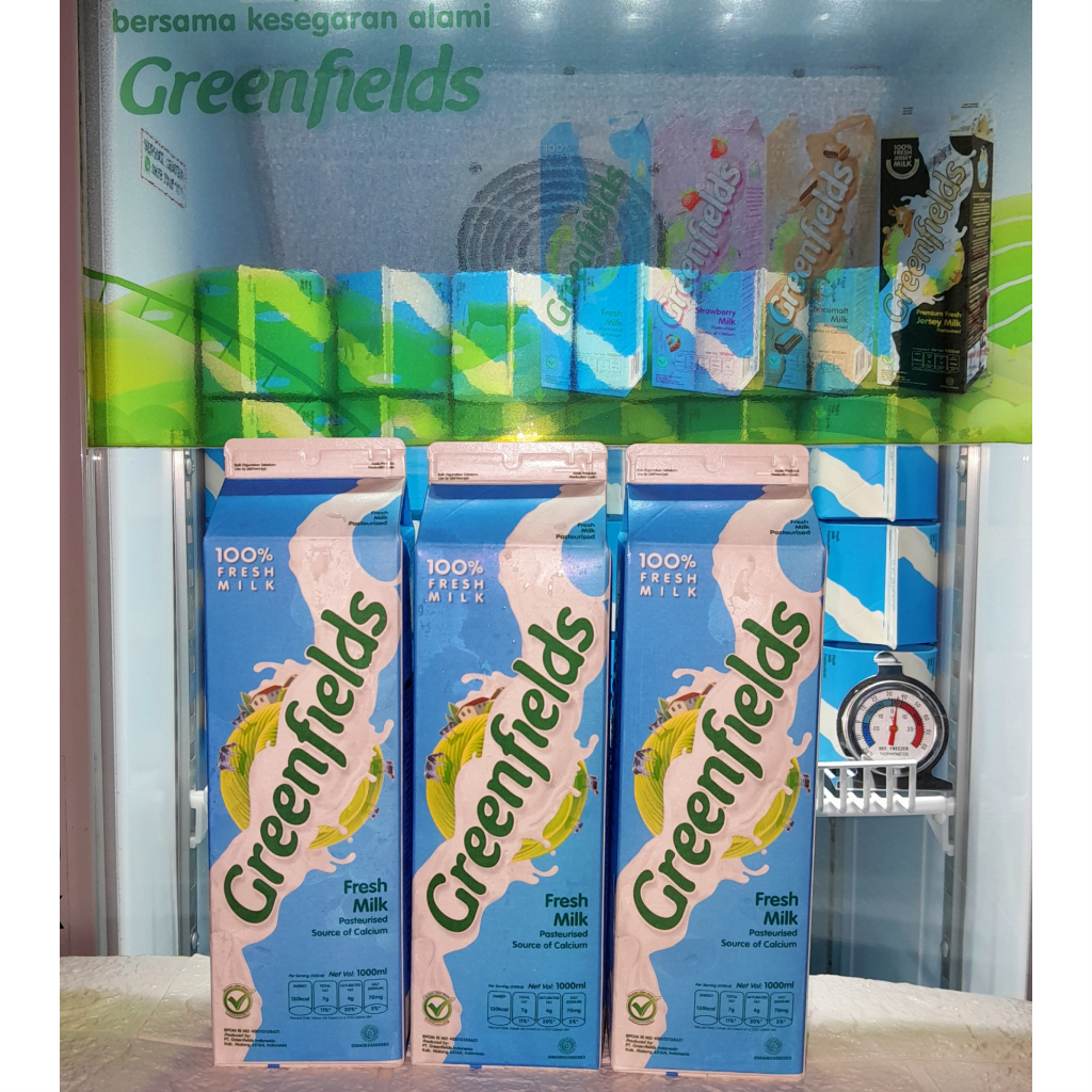 

susu greenfiled fresh milk greenfields 1000 ml (1 liter)