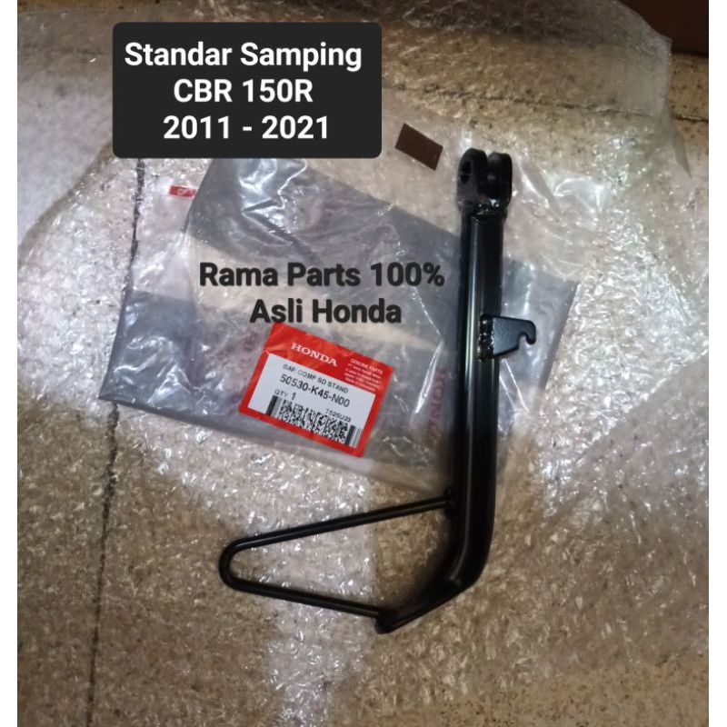 50530 - K45 - N00  STANDAR SAMPING CBR150R 2011 - 2021  ASLI ORIGINAL HONDA AHM