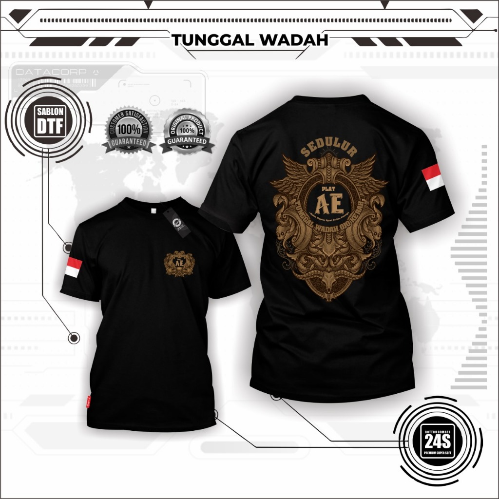 Unique Sablon | Kaos Sedulur Plat AE
