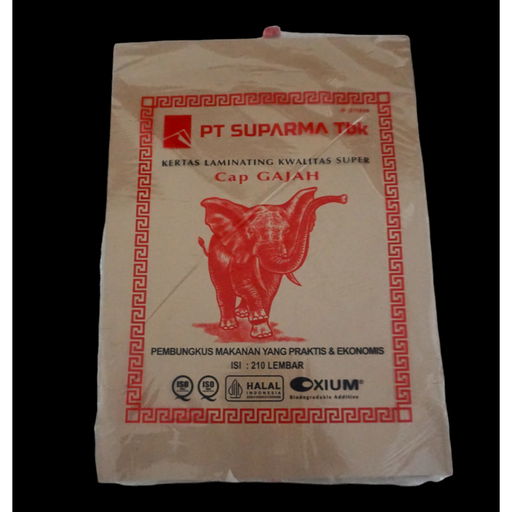 KERTAS BUNGKUS NASI CAP GAJAH MERAH (210 LBR)