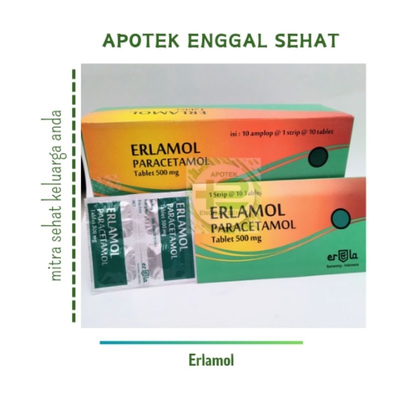 Erlamol paracetamol tablet penurun panas