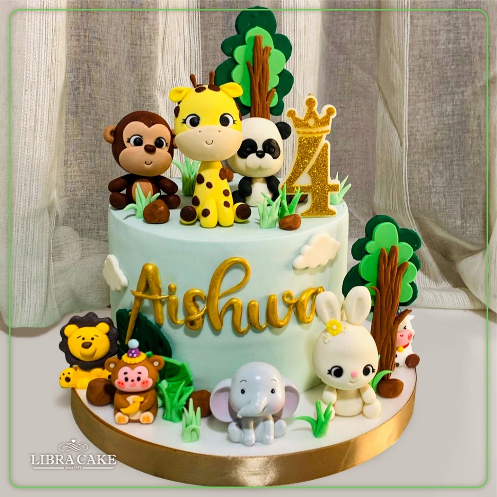 

Kue ulang tahun tema happy animals