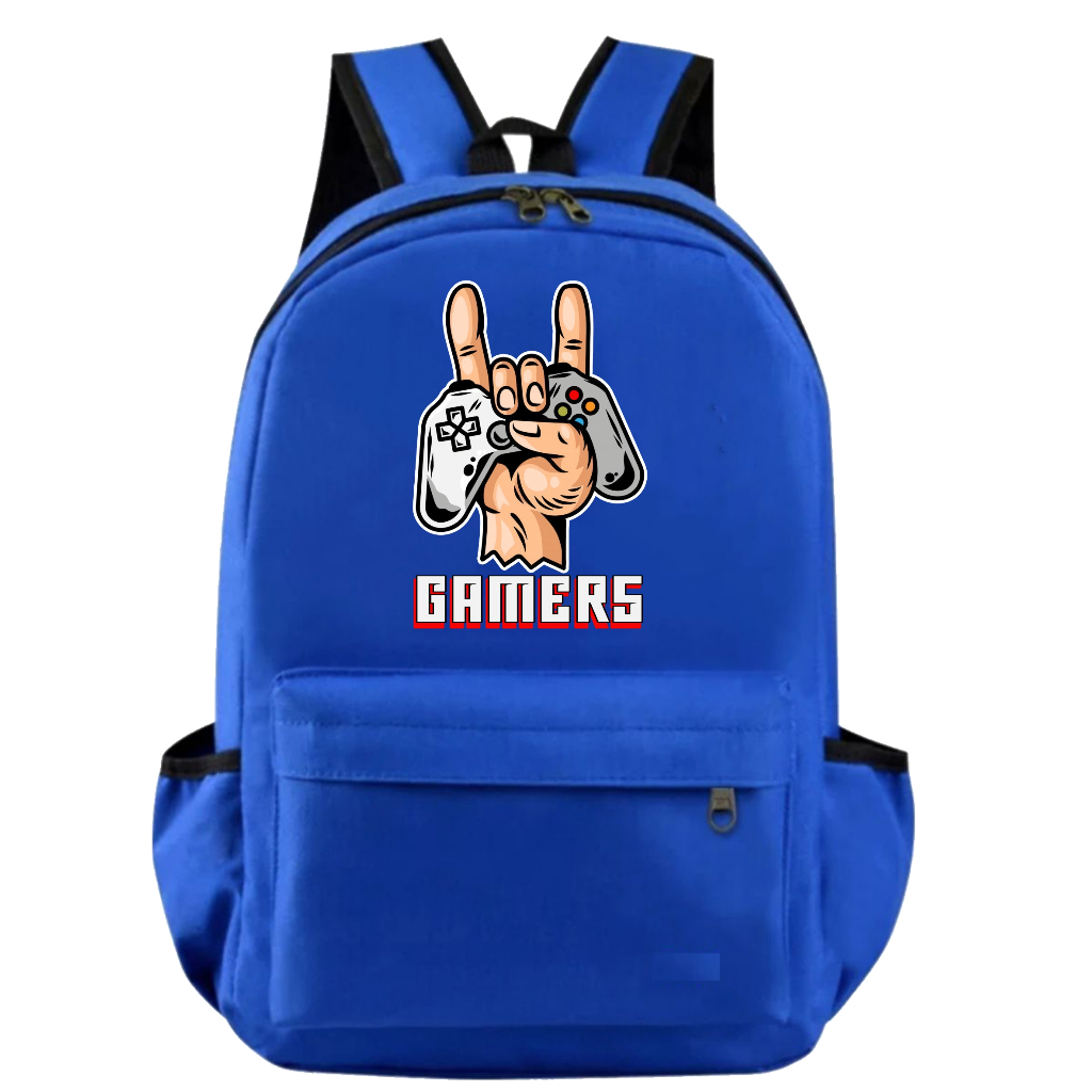 PVJ Tas Backpack Anak Gambar Gamers Tas Anak Sekolah