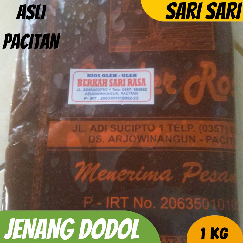 JENANG DODOL SARI RASA PACITAN BERAT 1KG (1 LOYANG)