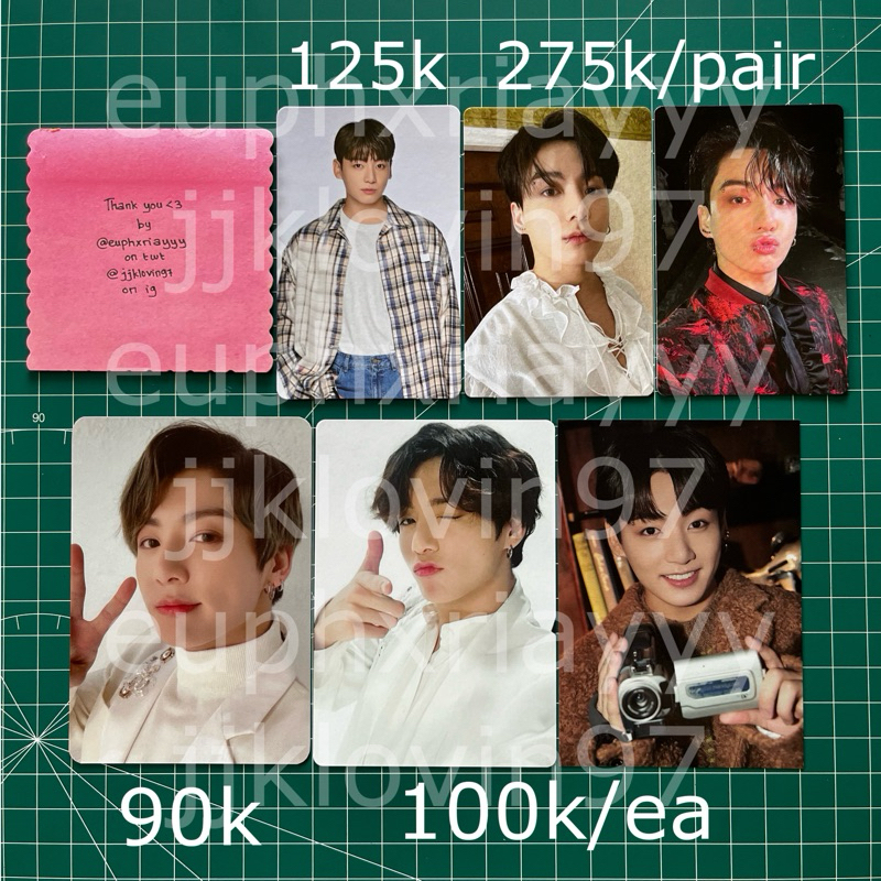 [READY STOCK] PC MPC MINI PHOTOCARD JK JUNGKOOK BTS CARD WALLET CAWAL PHOTOFOLIO REGULAR POUT VAMPIR