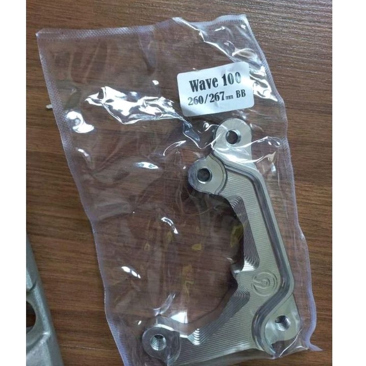 breket kaliper 2 piston disc 260mm wave 100 125 supra karisma