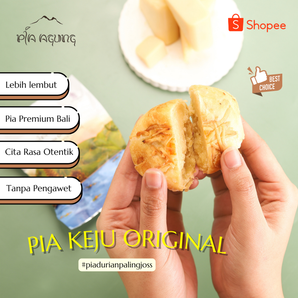 

Bakpia Keju oleh oleh khas Bali - Pia Agung