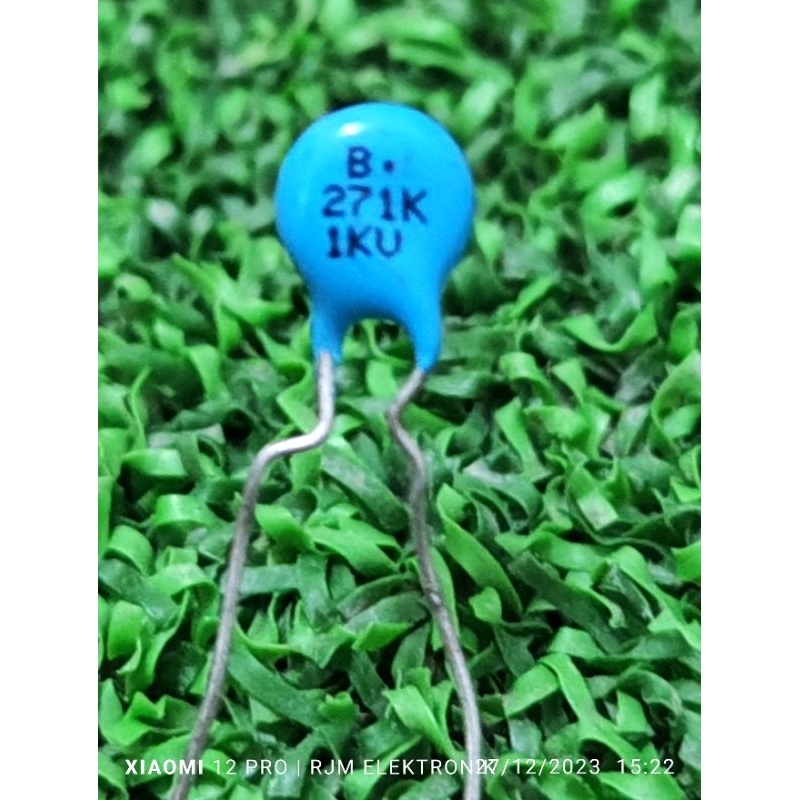 kapasitor biru 271j 1kv ori
