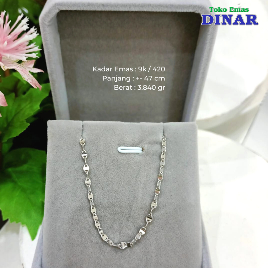 kalung emas putih - emas muda- kadar 420/9k