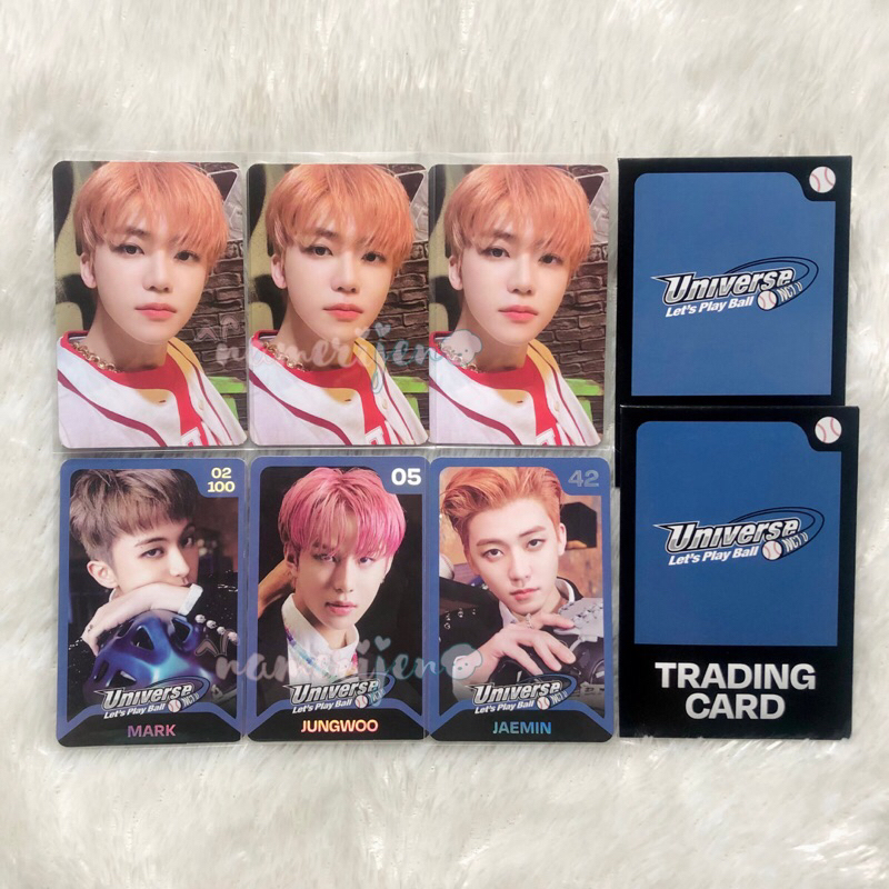 Jaemin Jeruk Mark Jungwoo TC LPB Selca Concept Trading Card Let’s Play Ball Universe NCT 2021