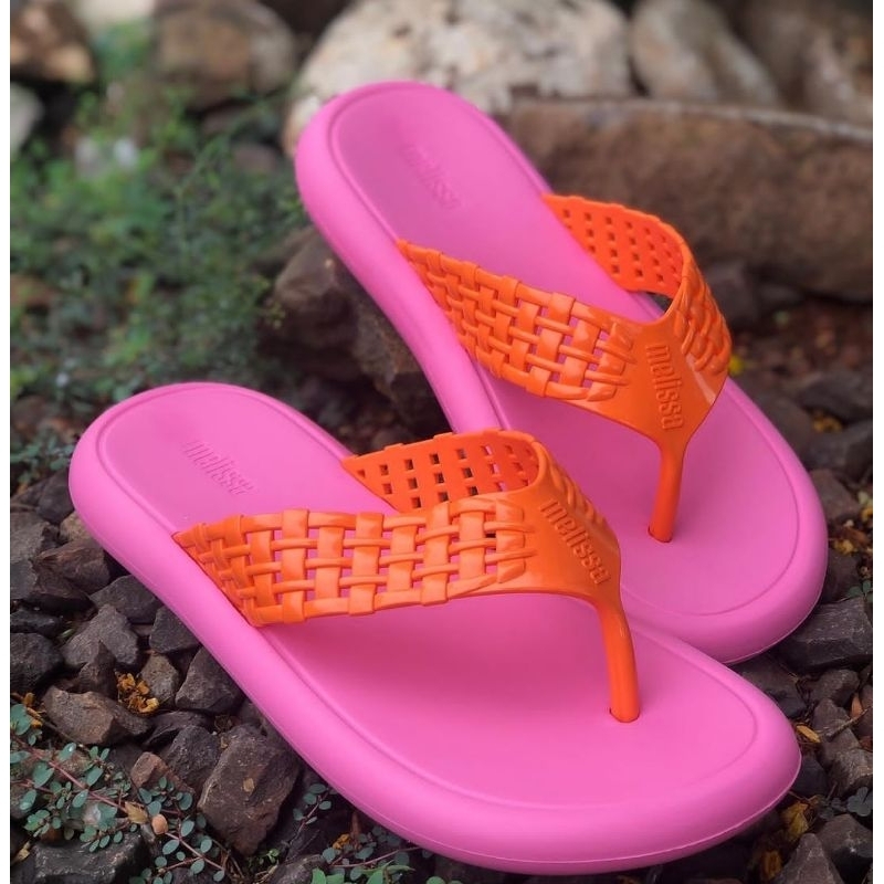MELISSA POSSESSION FLIP FLOP AD PINK/ORANGE