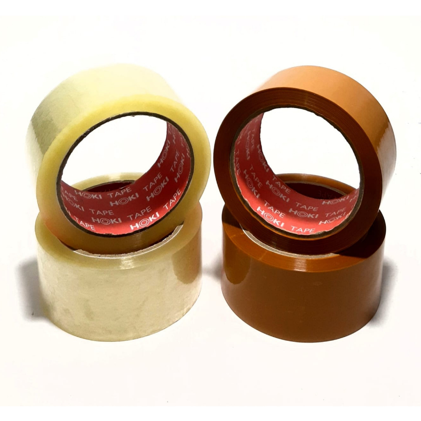 

Lakban Bening Coklat 100 Yard Premium 45mm Selotip MPI Hoki 100yard Tape Perekat 100Y HP