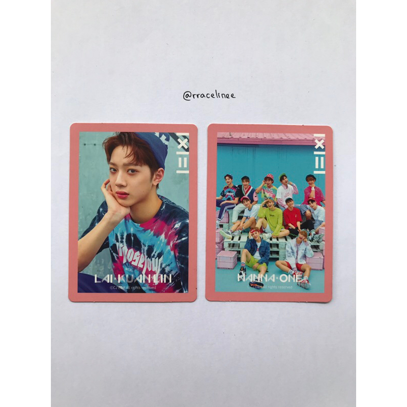 GUANLIN WANNA ONE OFFICIAL PC - WANNA ONE 1st Mini Album To Be One Pink Version