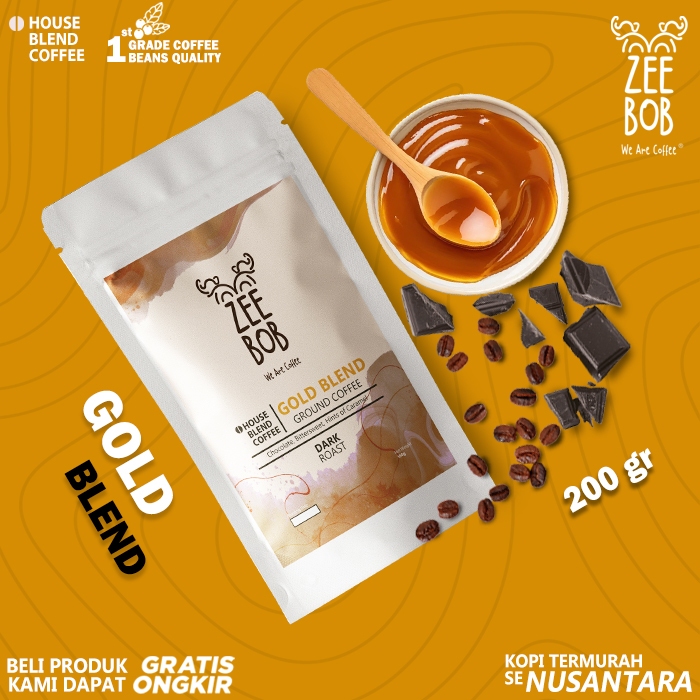 

ZEEBOB Coffee Kopi House Blend Gold Blend 200g