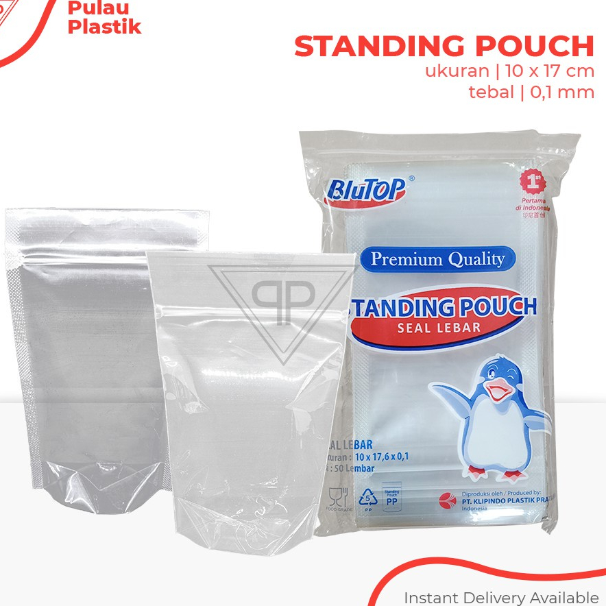 STP Standing pouch 10 x 17 / 9x15/ Plastik Klip Berdiri isi 50pcs