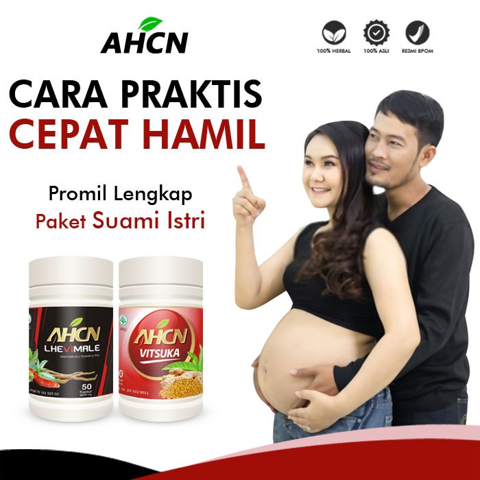 Promil AHCN Lhevimale Obat Penyubur Sperma Pria -  Vitsuka Suplemen Kesuburan Kandungan Wanita - Pak